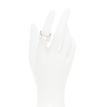HERMES Sterling Silver Collier De Chien CDC Ring 54 7