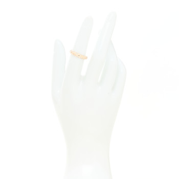 LOUIS VUITTON 18K Pink Gold Diamond Le Damier Ring 51 5.75