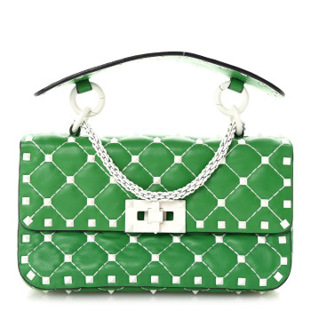 VALENTINO GARAVANI Nappa Small Free Rockstud Spike Shoulder Bag Peppermint