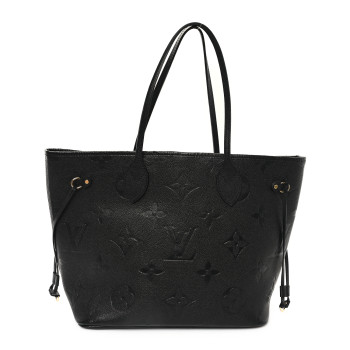 LOUIS VUITTON Empreinte Monogram Giant Neverfull MM Black