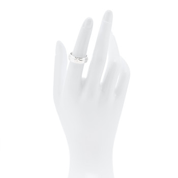 TIFFANY Sterling Silver T Wide Ring 52 6