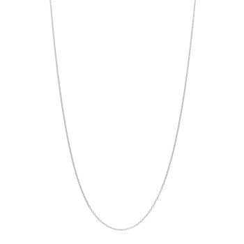 TIFFANY 18K White Gold Chain Necklace 18"