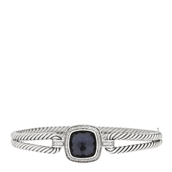 DAVID YURMAN Sterling Silver Diamond Black Orchid Albion Cable Bracelet