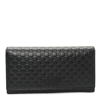 GUCCI Soft Microguccissima Continental Wallet Black