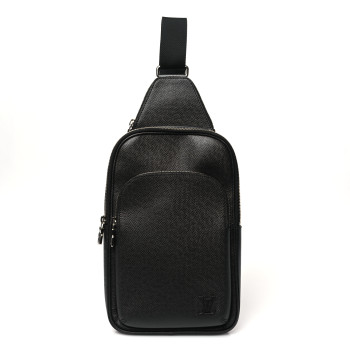 LOUIS VUITTON Taiga Avenue Sling Bag Black