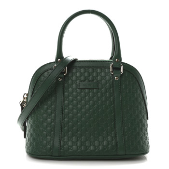 GUCCI Soft Microguccissima Mini Dome Bag Emerald