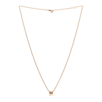BULGARI 18K Rose Gold B.Zero1 Pendant Necklace