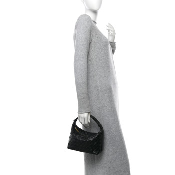 BOTTEGA VENETA Calfskin Nappa Intrecciato Mini Wallace Black