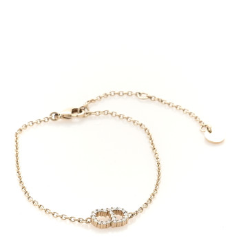 CHRISTIAN DIOR Metal Crystal Clair D Lune Bracelet Gold