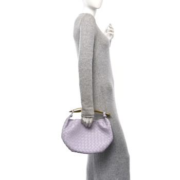 BOTTEGA VENETA Nappa Intrecciato Sardine Bag Mirth Washed
