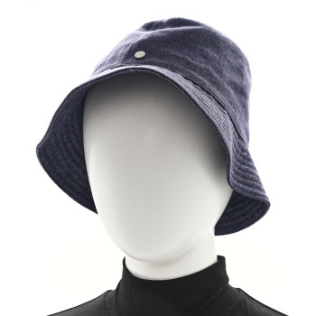 HERMES Denim Eden Bucket Hat 57 Indigo