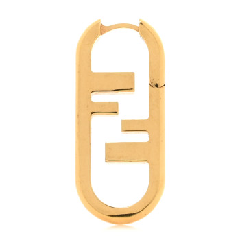 FENDI Metal FF O'Lock Single Earring Gold