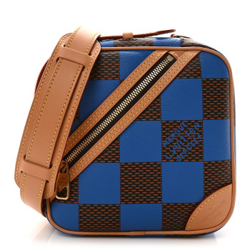 LOUIS VUITTON Damier Pop Chess Messenger Blue