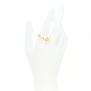 GUCCI 18K Yellow Gold Icon Stars Band Ring 60 9