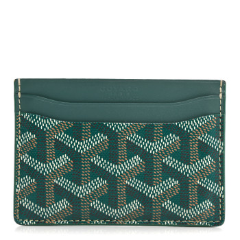 GOYARD Goyardine Saint Sulpice Card Holder Green