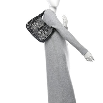 GUCCI Calfskin Ha Ha Ha Jackie 1961 Eyelet Hobo Black GUCCI Calfskin Ha Ha Ha Jackie 1961 Eyelet Hobo Black