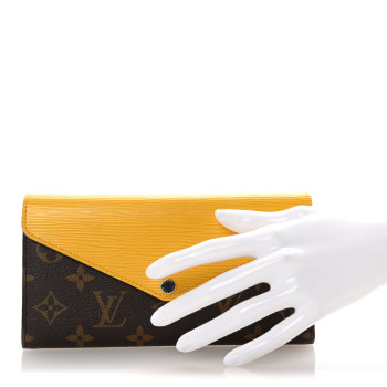 LOUIS VUITTON Monogram Epi Marie-Lou Long Wallet Citron