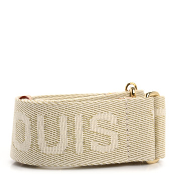LOUIS VUITTON Jacquard High Rise Shoulder Strap Beige