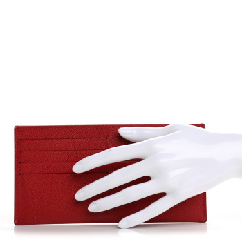 LOUIS VUITTON Calfskin Felicie Card Holder Insert Cherry