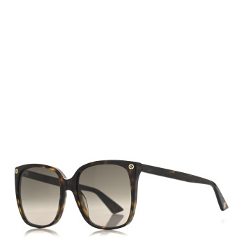 GUCCI Acetate GG Sunglasses GG0022S Havana