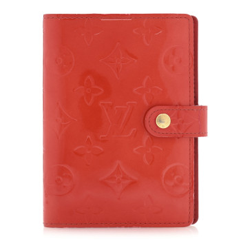 LOUIS VUITTON Vernis Small Ring Agenda Cover Pomme D'Amour