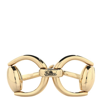 GUCCI Metal Single Horsebit Bracelet L Gold