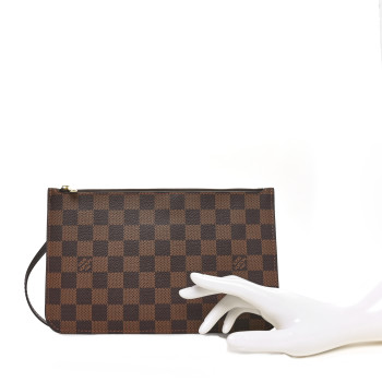 LOUIS VUITTON Damier Ebene Neverfull MM GM Pochette