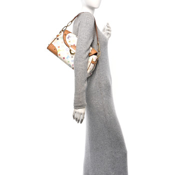 LOUIS VUITTON Monogram Multicolor Beverly MM White