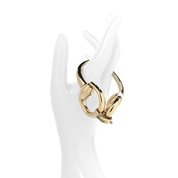 GUCCI Metal Single Horsebit Bracelet L Gold