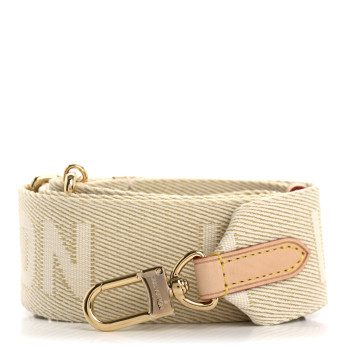 LOUIS VUITTON Jacquard High Rise Shoulder Strap Beige