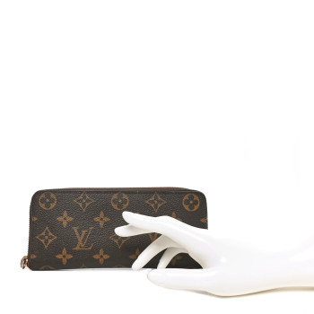 LOUIS VUITTON Monogram Clemence Wallet Rose Ballerine