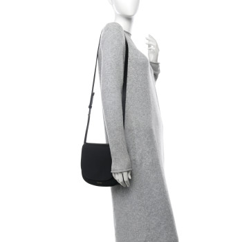MANSUR GAVRIEL Calfskin Flap Crossbody Bag Black