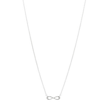 TIFFANY Sterling Silver Mini Infinity Pendant Necklace