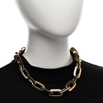 LOUIS VUITTON LV Edge Necklace MM Gold