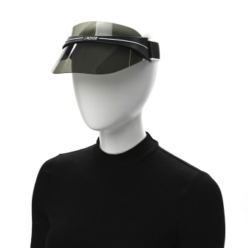 CHRISTIAN DIOR Mirrored DiorClub1 Sun Visor Black