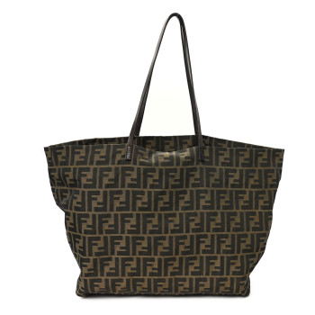 FENDI Zucca Shopping Tote Tobacco
