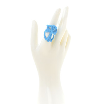CHROME HEARTS Silicone Silichrome Infinity Ring 57 8 Blue