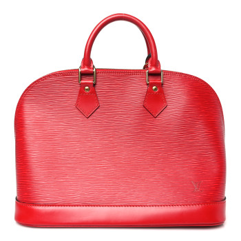 LOUIS VUITTON Epi Alma PM Castillan Red