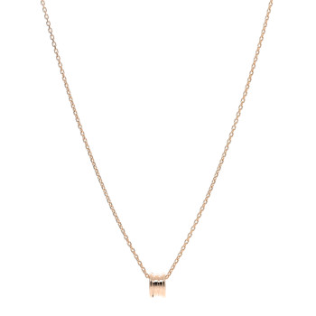 BULGARI 18K Rose Gold B.Zero1 Pendant Necklace