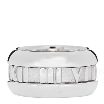 TIFFANY Sterling Silver Atlas Band Ring 48 4.5