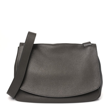THE ROW Calfskin Small Mail Bag Ash Grey