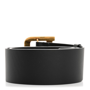 CHRISTIAN DIOR Calfskin Diorquake Belt 75 30 Black
