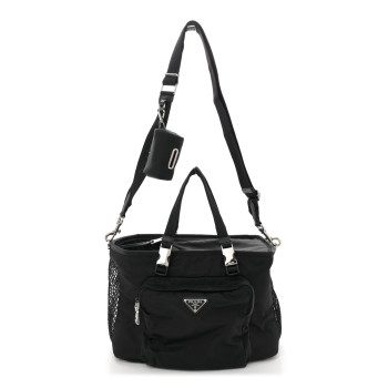 PRADA Re-Nylon Saffiano Pet Bag Black