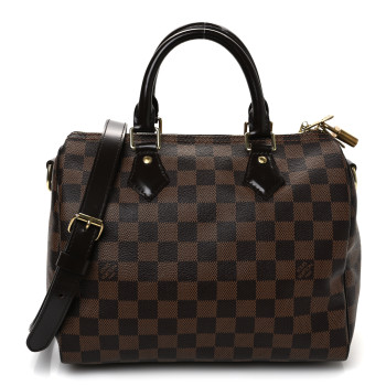 LOUIS VUITTON Damier Ebene Speedy Bandouliere 25
