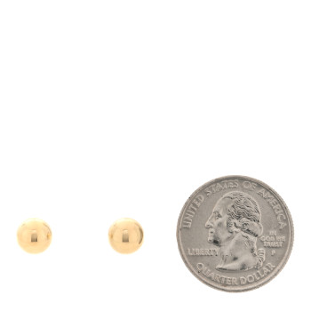 TIFFANY 18K Yellow Gold 5.5mm HardWear Ball Earrings