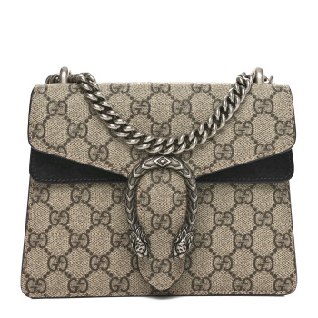 GUCCI GG Supreme Monogram Mini Dionysus Shoulder Bag Black