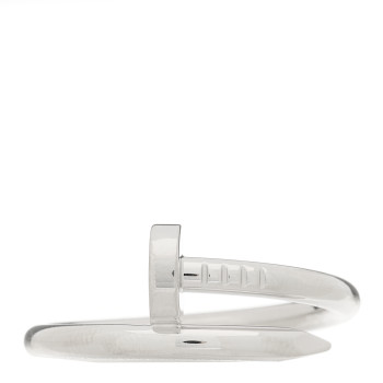 CARTIER 18K White Gold Juste Un Clou Ring 63 10.5