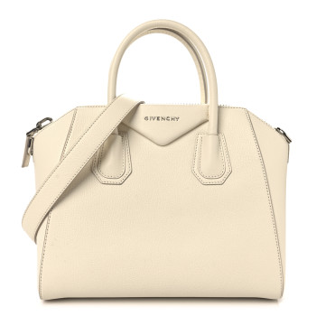 GIVENCHY Sugar Goatskin Small Antigona Off White
