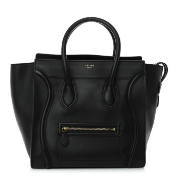 CELINE Smooth Calfskin Mini Luggage Black