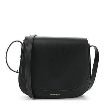 MANSUR GAVRIEL Calfskin Flap Crossbody Bag Black